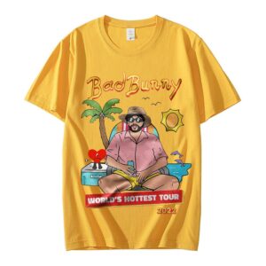 Bad Bunny Un Verano Yellow T Shirt