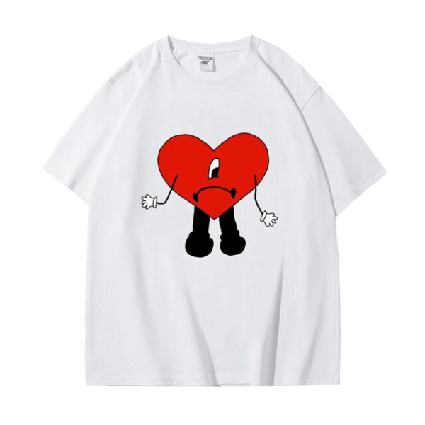 Bad Bunny Front Heart Logo T Shirt
